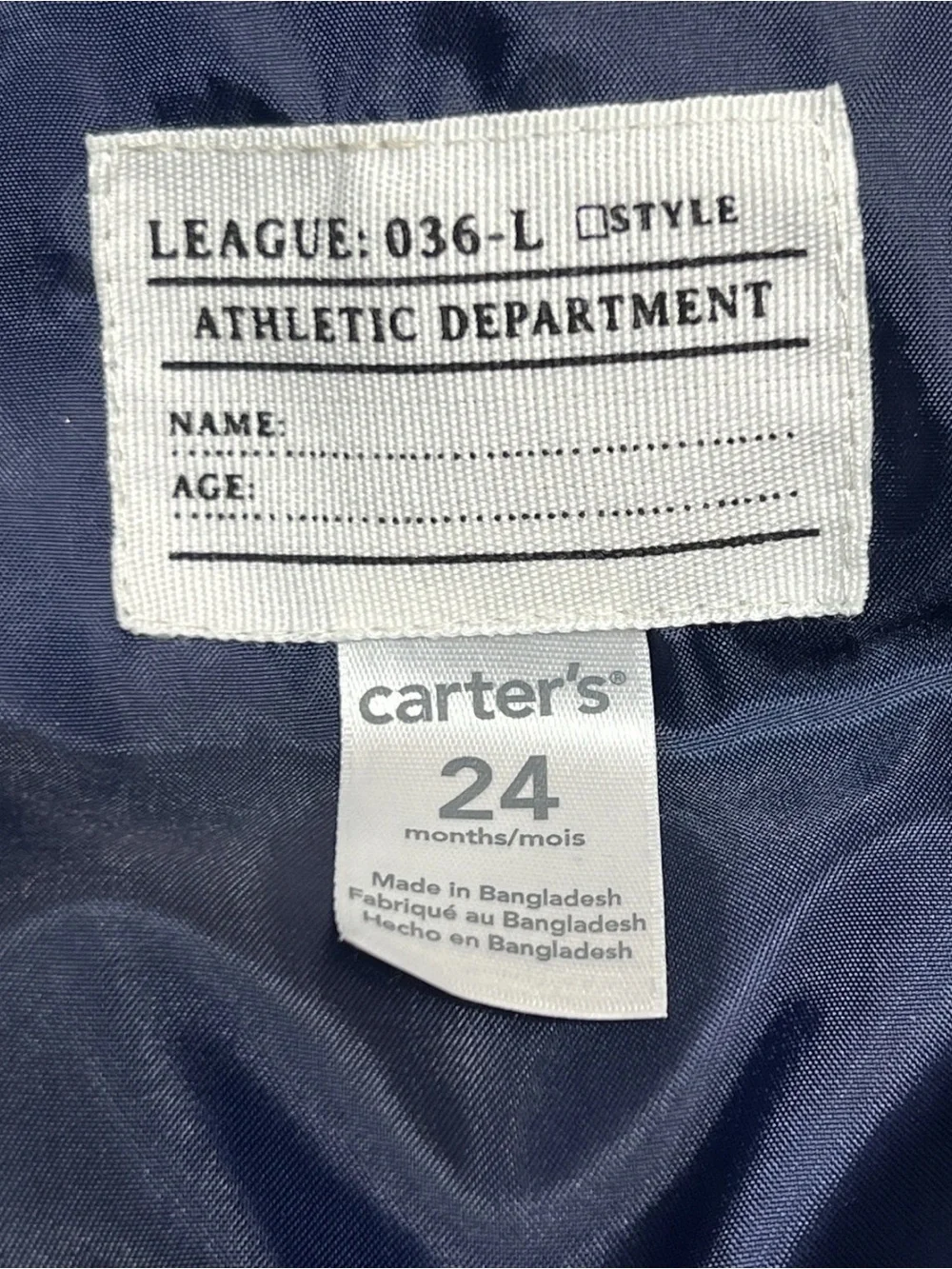 Carter’s Toddler Boys Black Puffer Vest Full Zip Sleeveless Jacket Size 24M